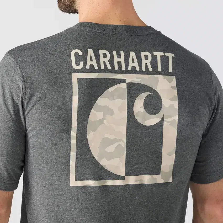 Camisas masculinas Irvine de corte descontraído com padrão camuflado