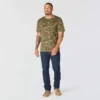 Camisas masculinas Irvine de corte descontraído com padrão camuflado