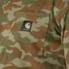 Camisas masculinas Irvine de corte descontraído com padrão camuflado