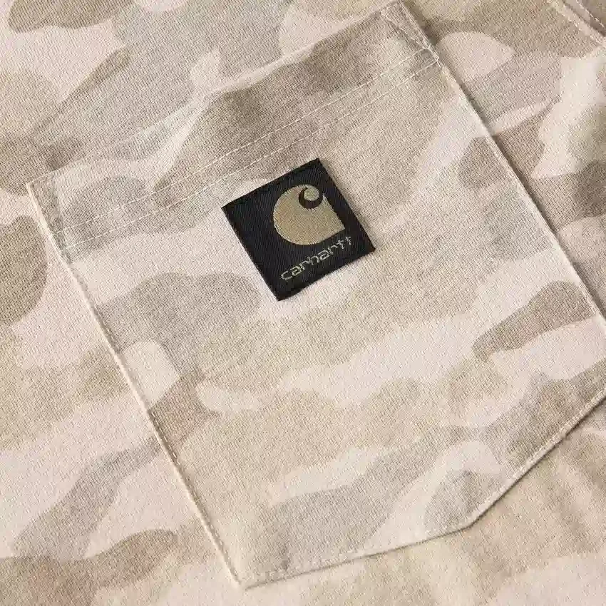 Camisas masculinas Irvine de corte descontraído com padrão camuflado