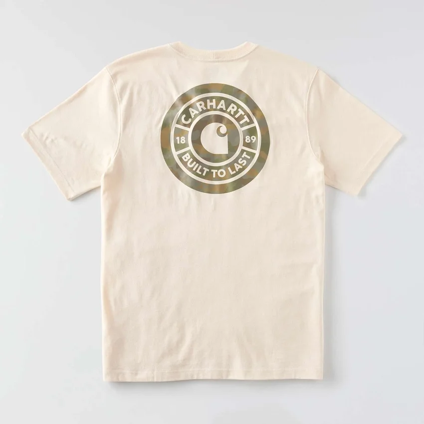 Camisas masculinas Irvine de corte descontraído com padrão camuflado