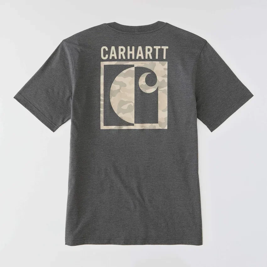 Camisas masculinas Irvine de corte descontraído com padrão camuflado
