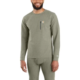 Camisas térmicas de base para homem - carhartt Force® - Peso pesado - Malha mesclada