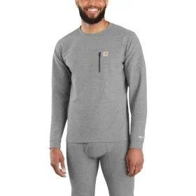 Camisas térmicas de base para homem - carhartt Force® - Peso pesado - Malha mesclada