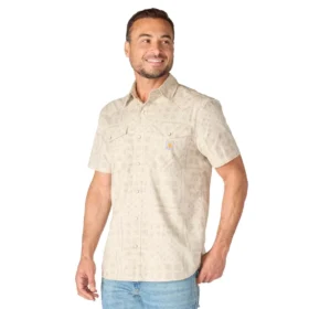 Camisas xadrez com manguitos curtos e corte descontraído Montana Bozeman para homem