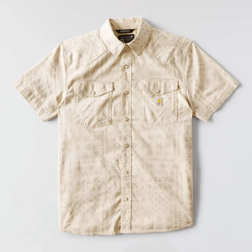 Camisas xadrez com manguitos curtos e corte descontraído Montana Bozeman para homem
