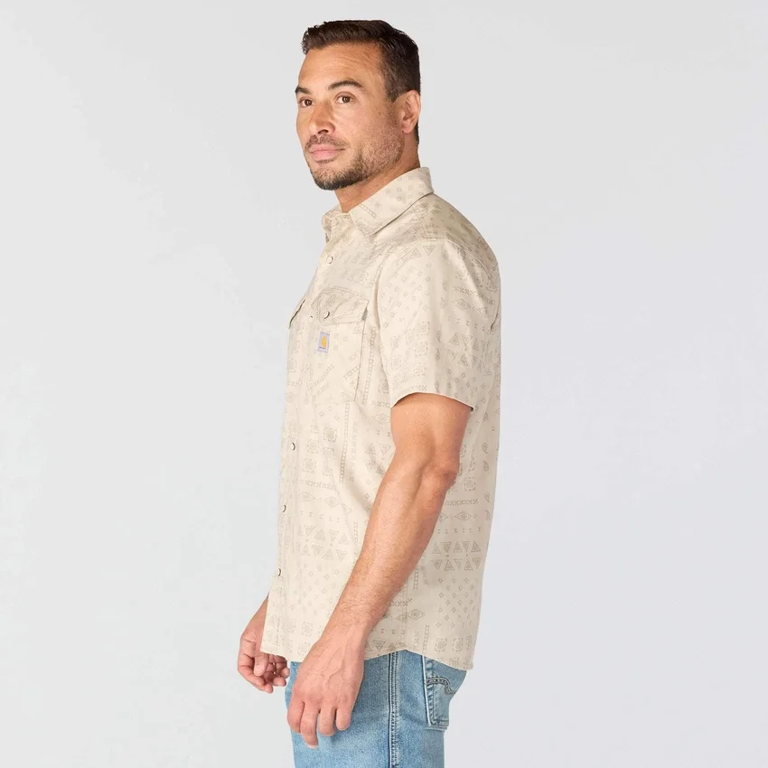 Camisas xadrez com manguitos curtos e corte descontraído Montana Bozeman para homem