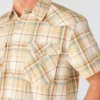 Camisas xadrez com manguitos curtos e corte descontraído Montana Bozeman para homem