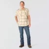 Camisas xadrez com manguitos curtos e corte descontraído Montana Bozeman para homem