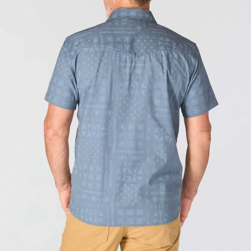 Camisas xadrez com manguitos curtos e corte descontraído Montana Bozeman para homem