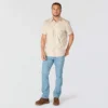 Camisas xadrez com manguitos curtos e corte descontraído Montana Bozeman para homem