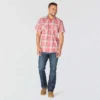 Camisas xadrez com manguitos curtos e corte descontraído Montana Bozeman para homem