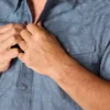 Camisas xadrez com manguitos curtos e corte descontraído Montana Bozeman para homem