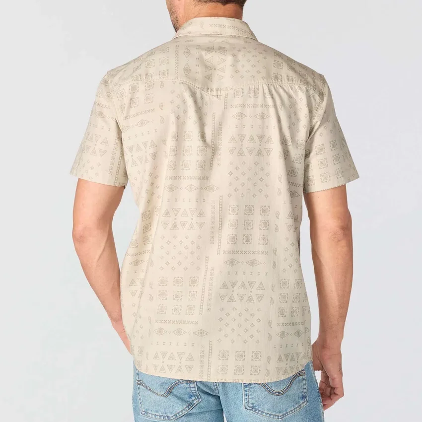 Camisas xadrez com manguitos curtos e corte descontraído Montana Bozeman para homem