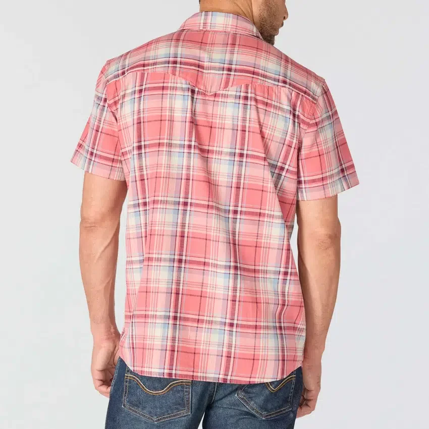 Camisas xadrez com manguitos curtos e corte descontraído Montana Bozeman para homem