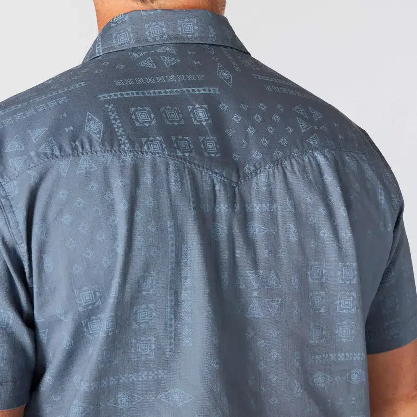 Camisas xadrez com manguitos curtos e corte descontraído Montana Bozeman para homem