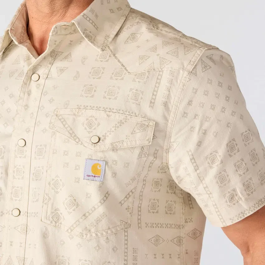 Camisas xadrez com manguitos curtos e corte descontraído Montana Bozeman para homem