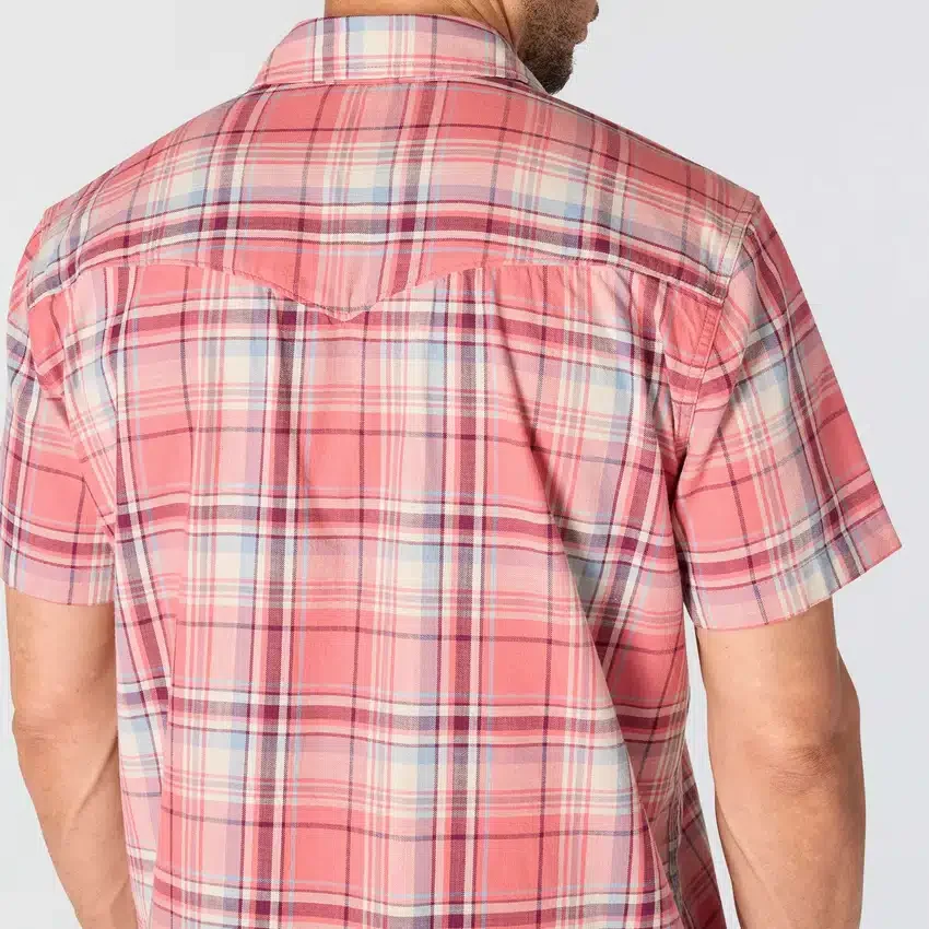 Camisas xadrez com manguitos curtos e corte descontraído Montana Bozeman para homem