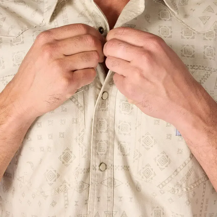 Camisas xadrez com manguitos curtos e corte descontraído Montana Bozeman para homem