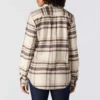 Camisas xadrez de corte descontraído da série de fibras Tencel™ para mulher