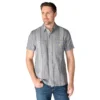 Camisas xadrez de manguitos curtos com corte descontraído Bozeman para homem