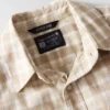 Camisas xadrez de manguitos curtos com corte descontraído Bozeman para homem