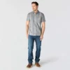Camisas xadrez de manguitos curtos com corte descontraído Bozeman para homem