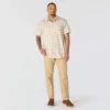 Camisas xadrez de manguitos curtos com corte descontraído Bozeman para homem