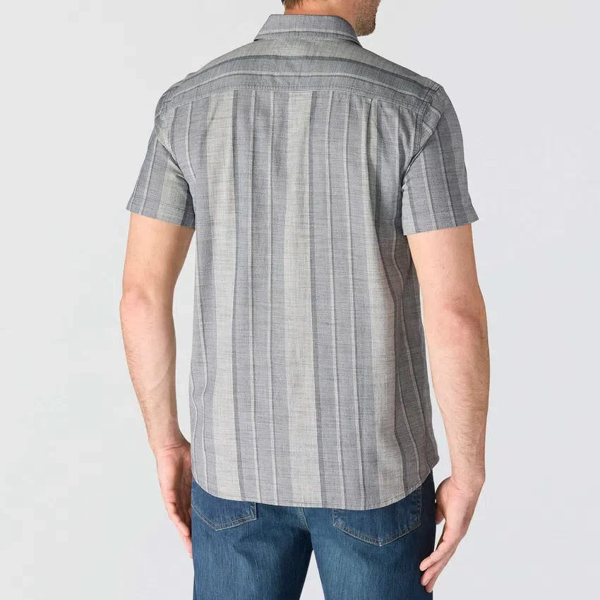 Camisas xadrez de manguitos curtos com corte descontraído Bozeman para homem