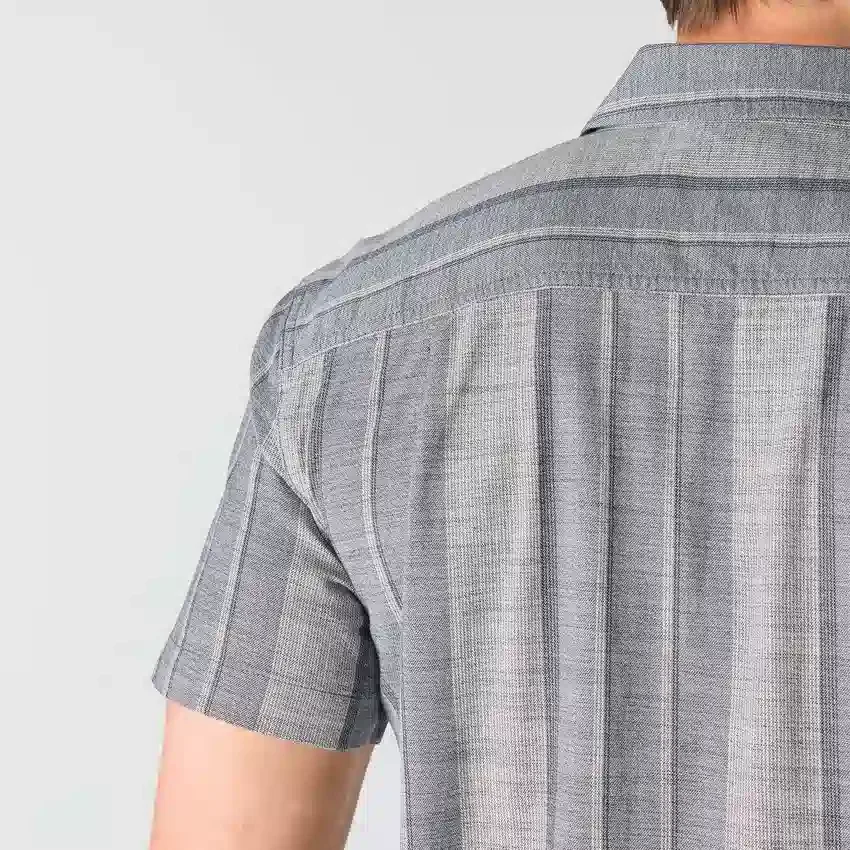 Camisas xadrez de manguitos curtos com corte descontraído Bozeman para homem