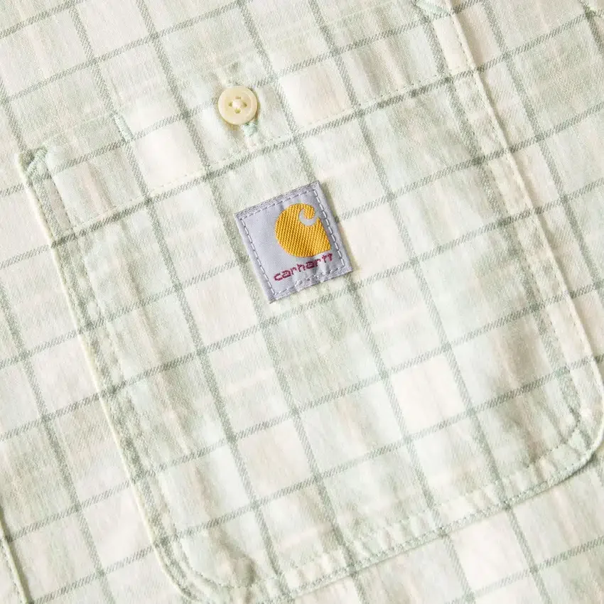 Camisas xadrez de manguitos curtos com corte descontraído Bozeman para homem