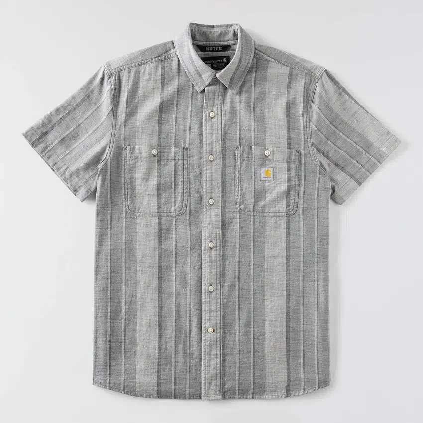 Camisas xadrez de manguitos curtos com corte descontraído Bozeman para homem