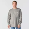 Camiseta masculina Force Irvine Fr de manguitos longos com grafismo de chamas - Camisas resistentes ao fogo