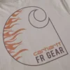 Camiseta masculina Force Irvine Fr de manguitos longos com grafismo de chamas - Camisas resistentes ao fogo