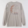 Camiseta masculina Force Irvine Fr de manguitos longos com grafismo de chamas - Camisas resistentes ao fogo