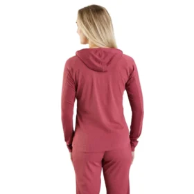 Camisola com capuz Carhartt Force® para mulher, camada base de peso médio com padrão Micro-Grid
