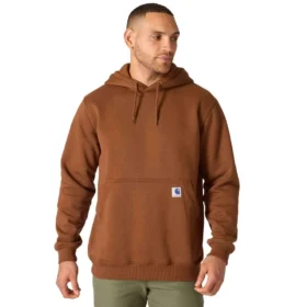 Camisola com capuz de malha polar pesada da série Crafted para homem