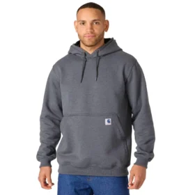 Camisola com capuz de malha polar pesada da série Crafted para homem
