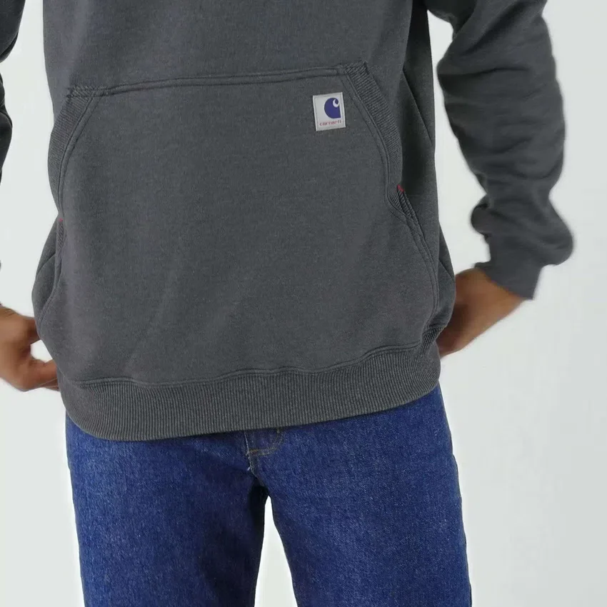 Camisola com capuz de malha polar pesada da série Crafted para homem