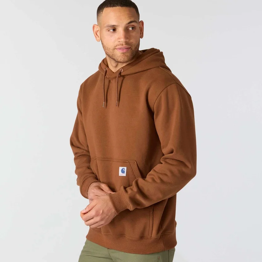 Camisola com capuz de malha polar pesada da série Crafted para homem