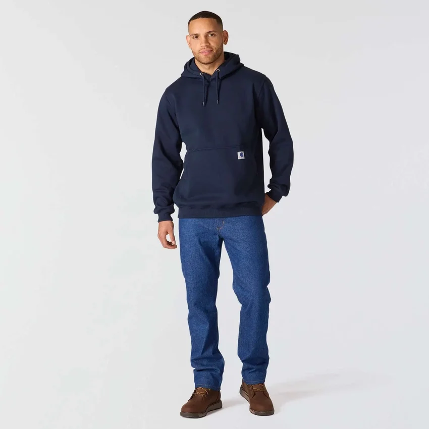 Camisola com capuz de malha polar pesada da série Crafted para homem