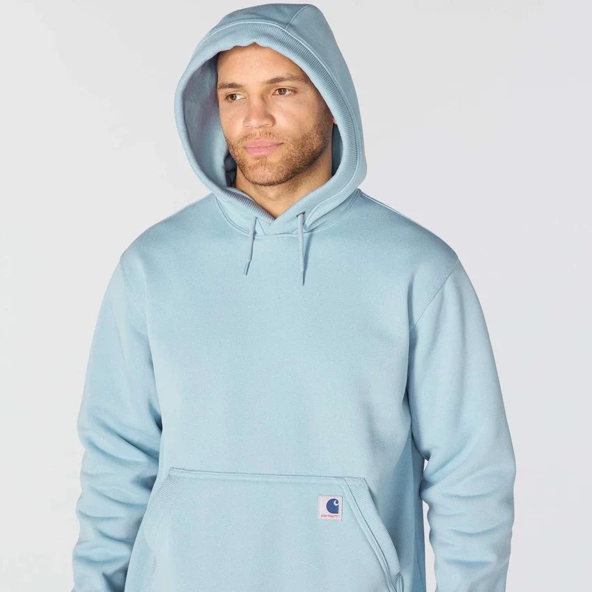 Camisola com capuz de malha polar pesada da série Crafted para homem