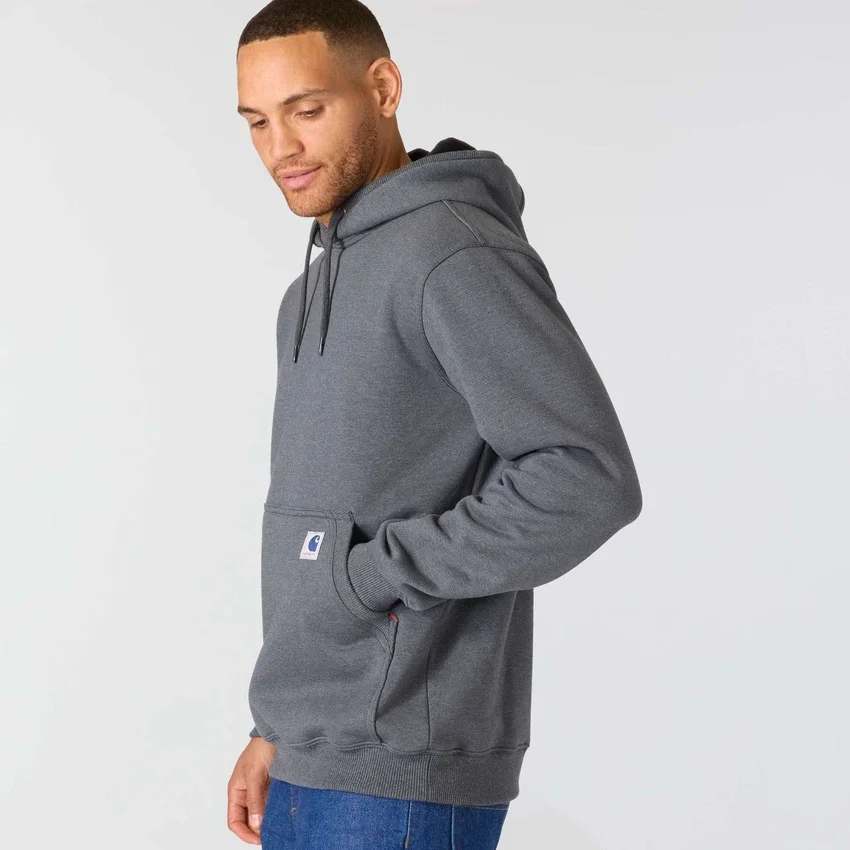 Camisola com capuz de malha polar pesada da série Crafted para homem