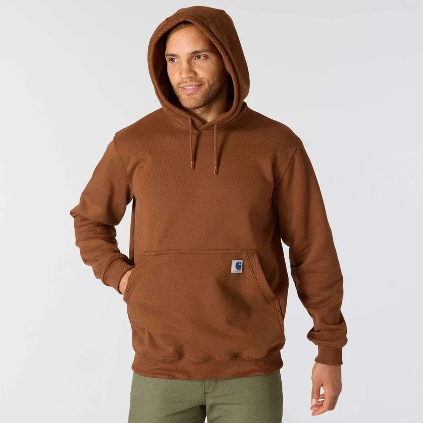 Camisola com capuz de malha polar pesada da série Crafted para homem
