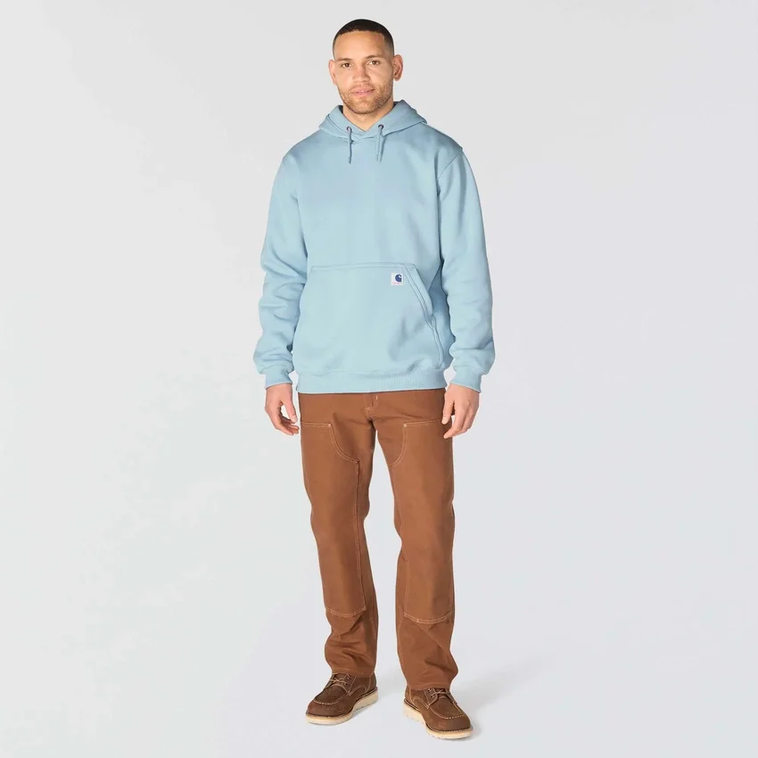 Camisola com capuz de malha polar pesada da série Crafted para homem