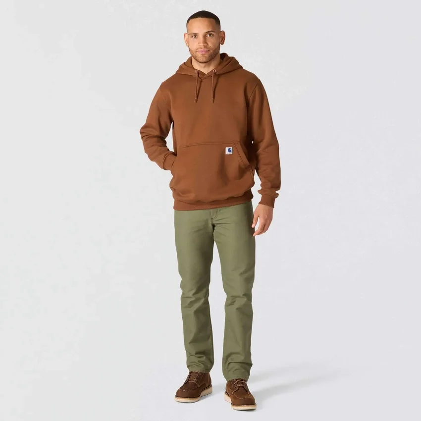 Camisola com capuz de malha polar pesada da série Crafted para homem