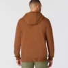 Camisola com capuz de malha polar pesada da série Crafted para homem