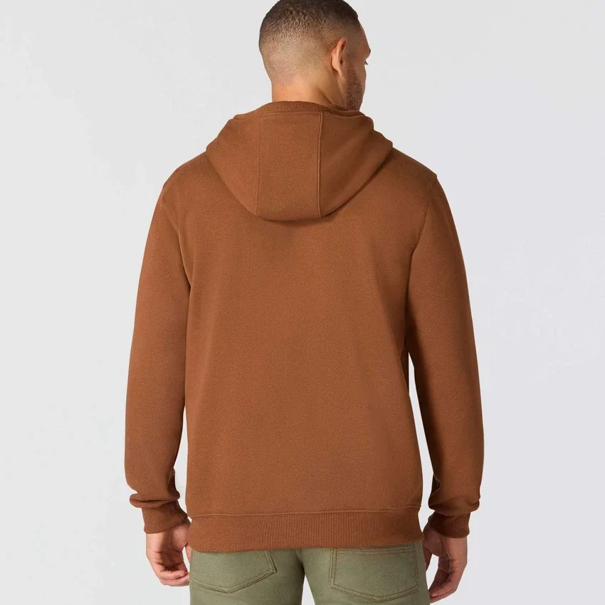 Camisola com capuz de malha polar pesada da série Crafted para homem