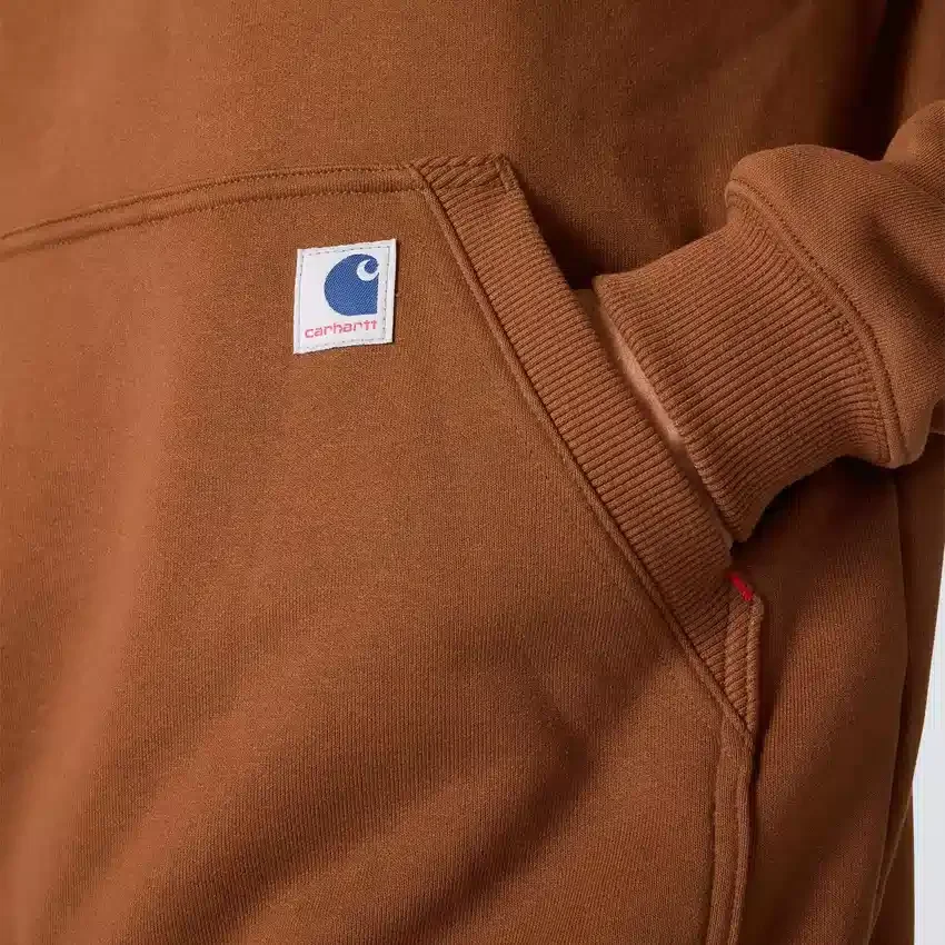 Camisola com capuz de malha polar pesada da série Crafted para homem
