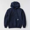 Camisola com capuz de malha polar pesada da série Crafted para homem
